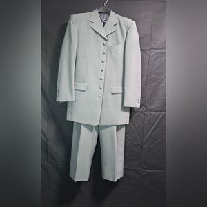 Grey Berkeley Square By Falcone Suit 38L Jacket & 31L